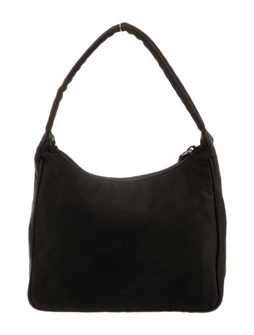 Prada Enameled Metal Triangle Tessuto Sport