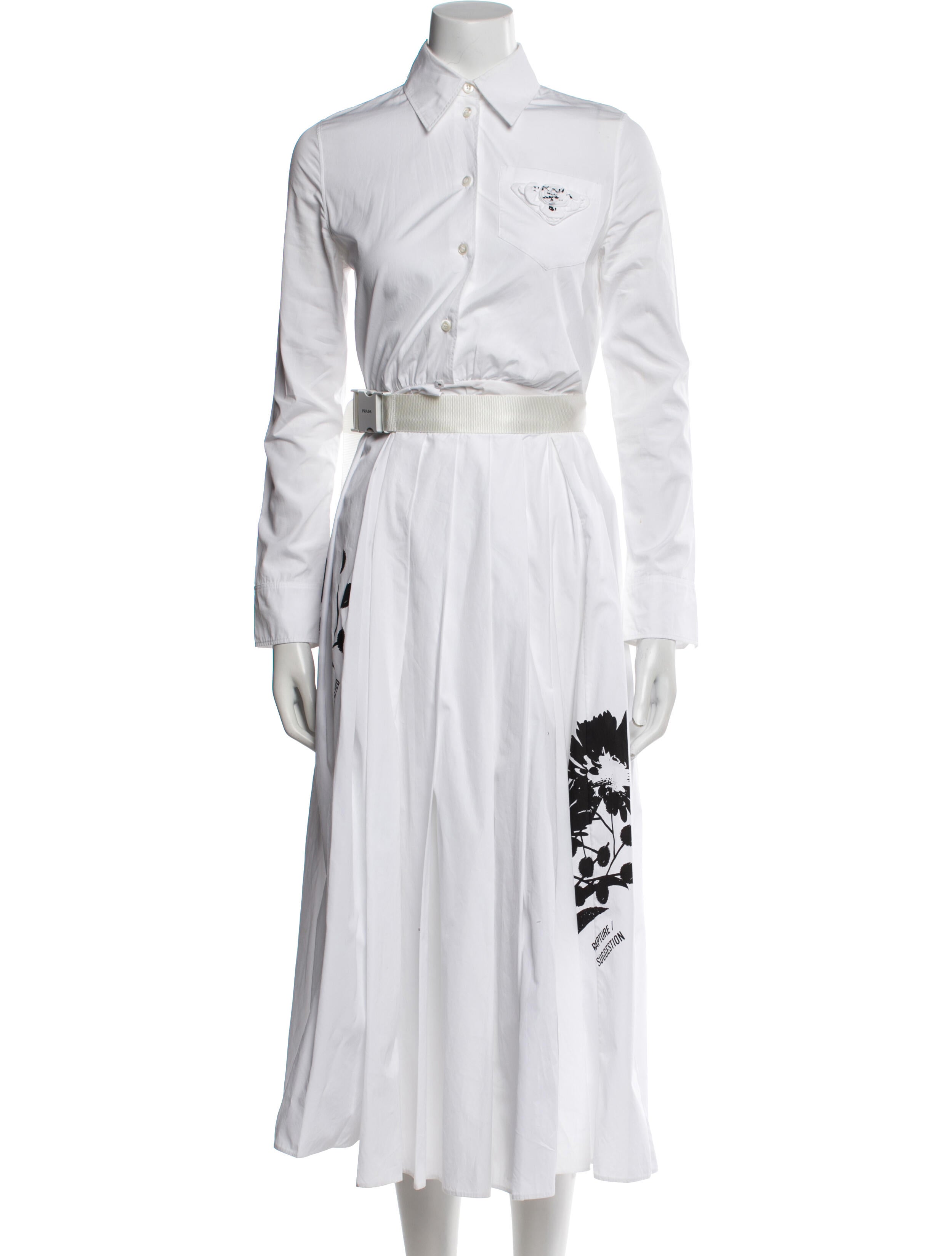 Prada 2021 Long Dress - White Dresses, Clothing - PRA1076429