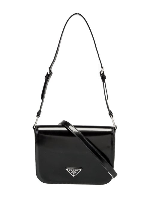 Prada Spazzolato Leather Shoulder Bag