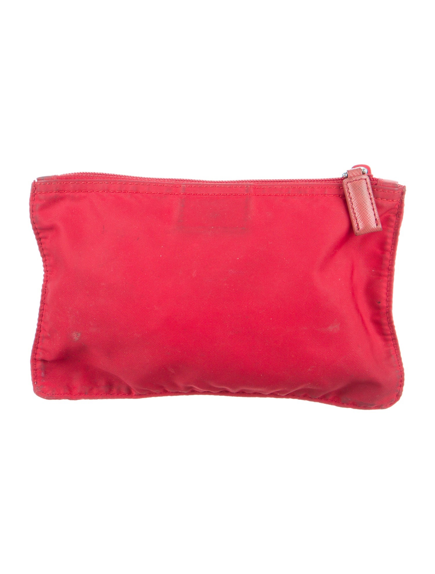 Prada Enameled Zip Pouch