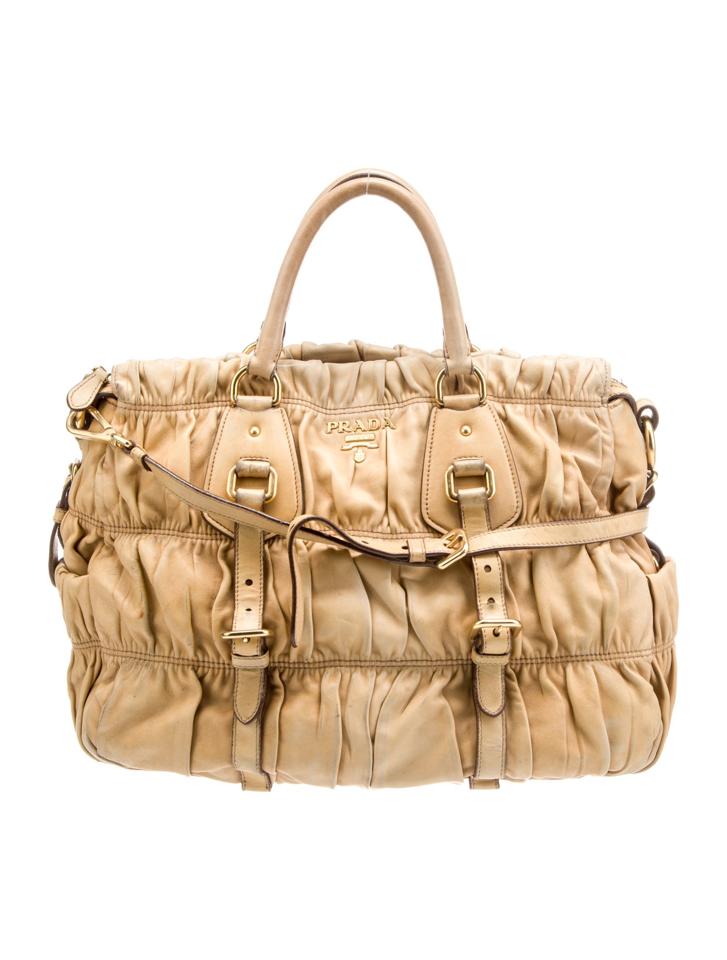 Prada Leather Weekender Bag