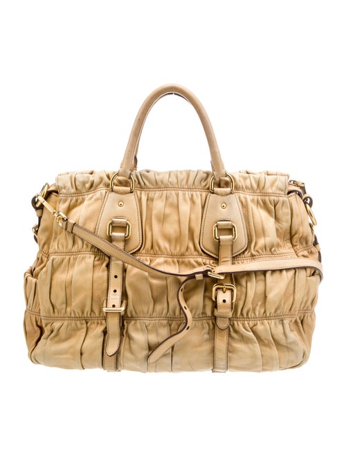 Prada Leather Weekender Bag