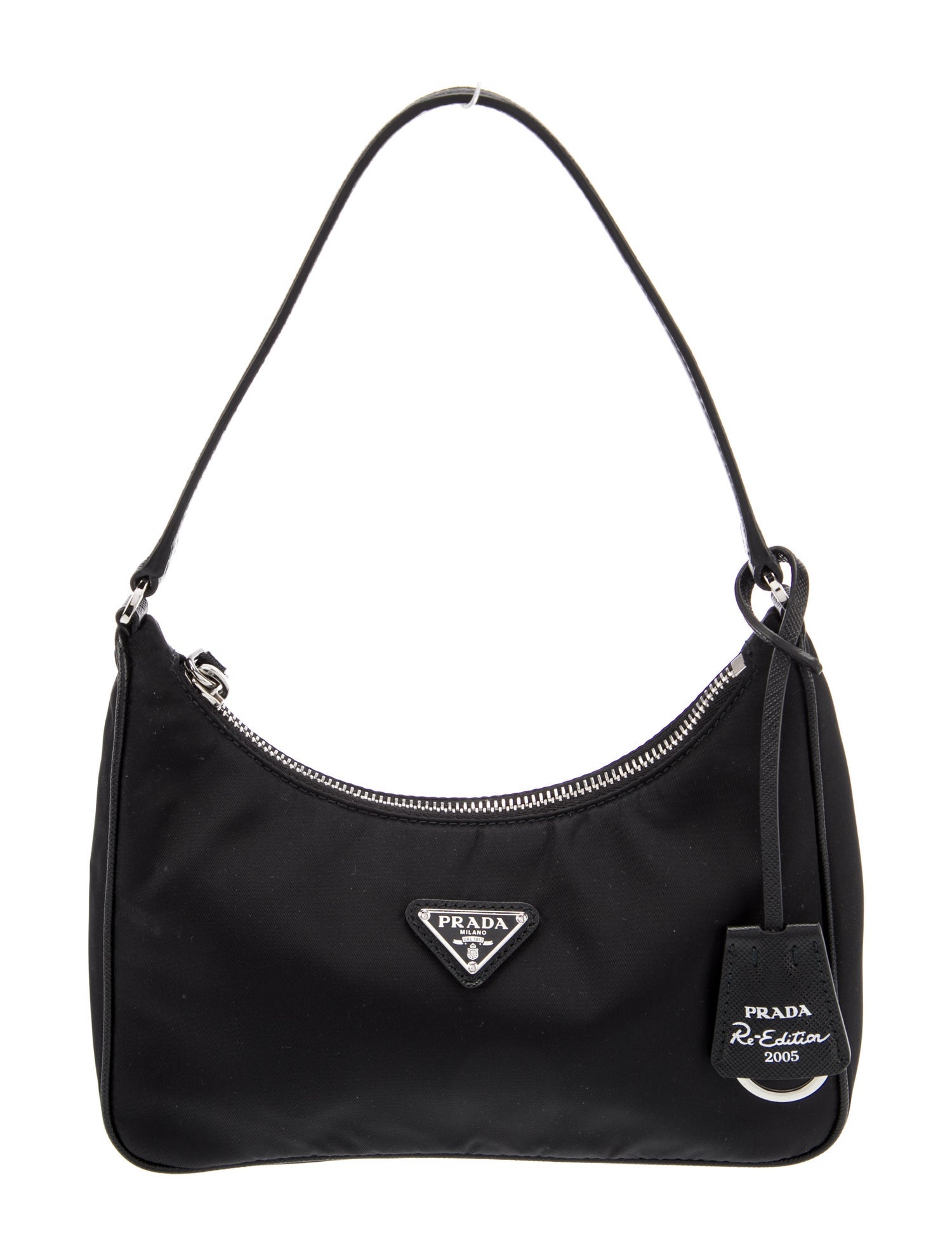 Prada Enameled Metal Triangle Re-Edition 2005