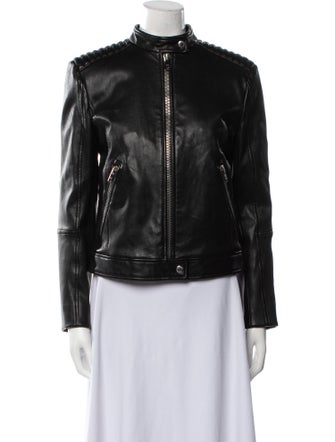 Prada 2013 Lamb Leather Biker Jacket