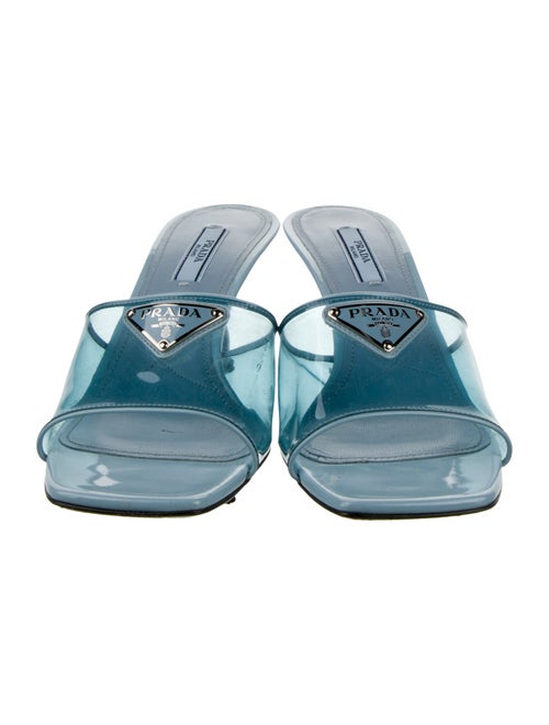 Prada PVC Studded Accents Slides