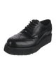 Prada Leather Eyelet Trim Brogues