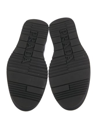 Prada Leather Eyelet Trim Brogues