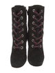 Prada Suede Lace-Up Boots