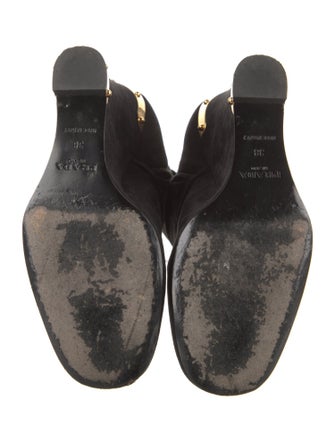 Prada Suede Lace-Up Boots