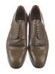 Prada Leather Eyelet Trim Brogues