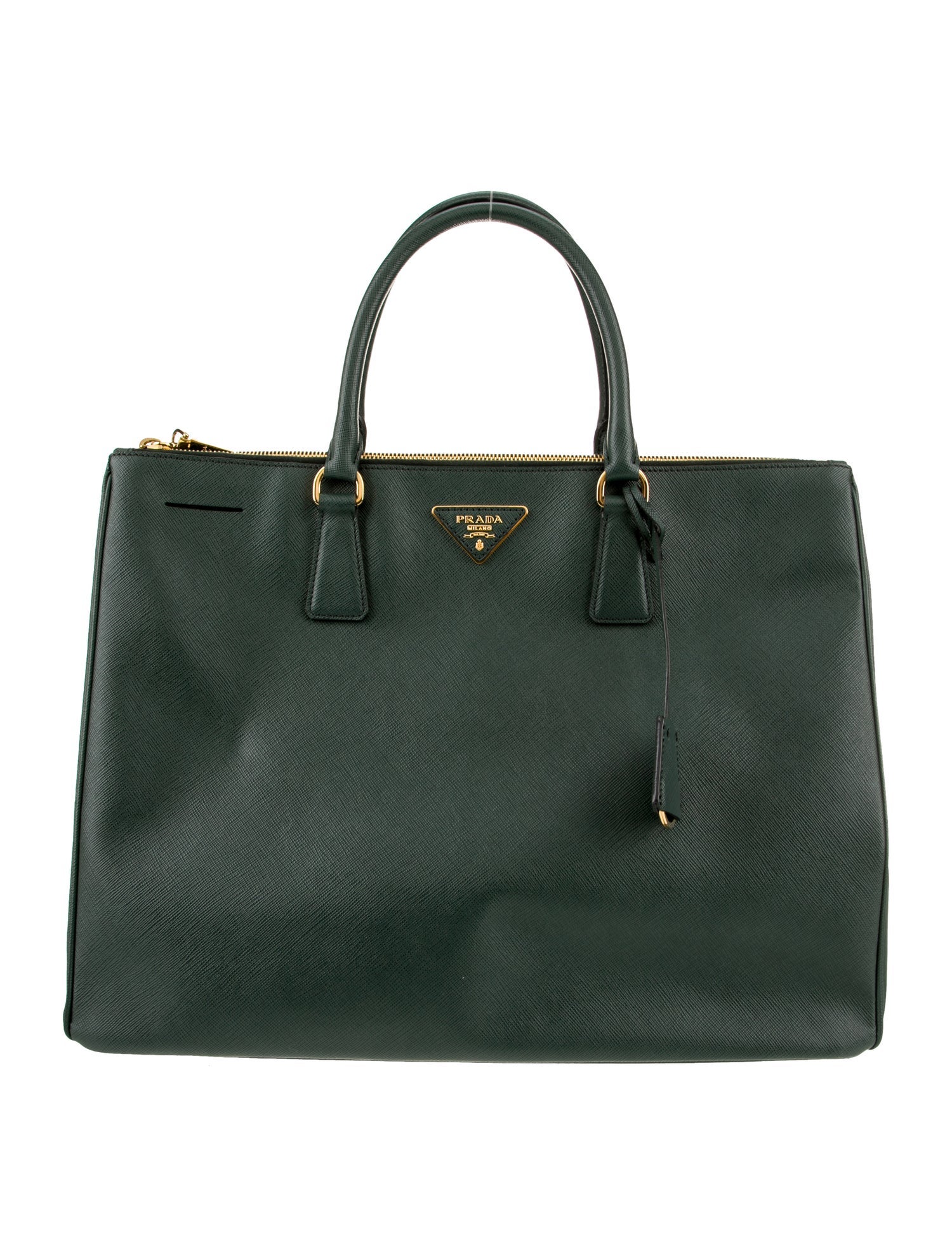 Prada Saffiano Lux Leather Galleria Double Zip XL