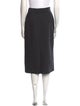 Prada Virgin Wool Midi Length Skirt