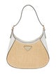 Prada Enameled Metal Triangle Cleo Large