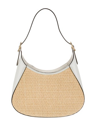 Prada Enameled Metal Triangle Cleo Large