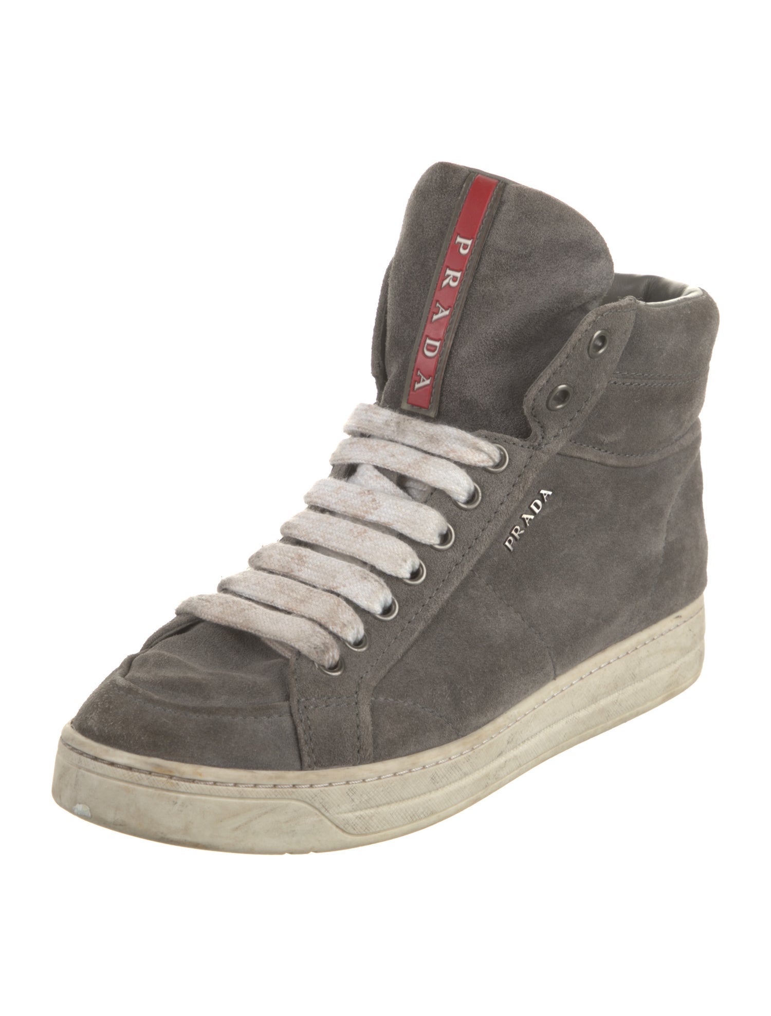 Prada Sport Suede Wedge Sneakers
