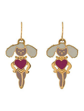 Prada Enamel Drop Earrings