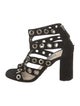 Prada Suede Studded Accents Gladiator Sandals