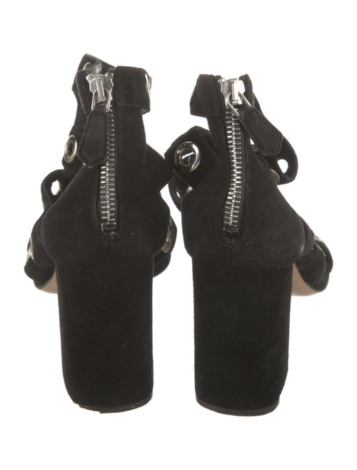 Prada Suede Studded Accents Gladiator Sandals