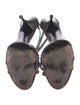 Prada Leather Crystal Embellishments Sandals
