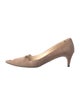 Prada Suede Scalloped Accent Pumps