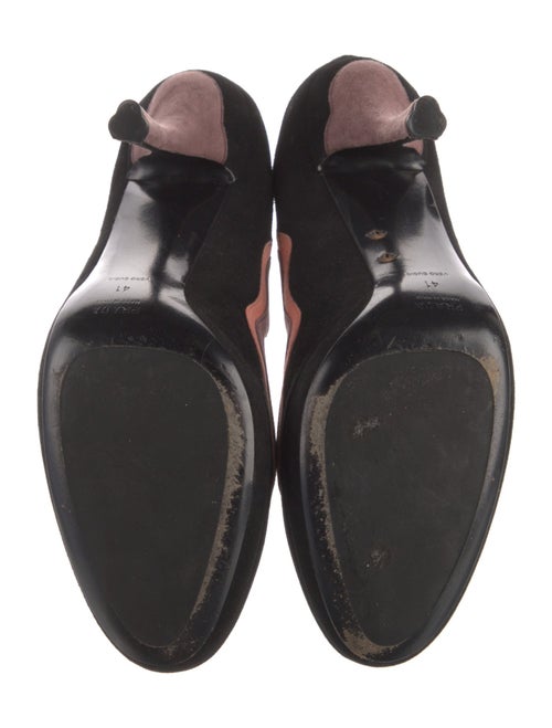 Prada Suede Striped Pumps
