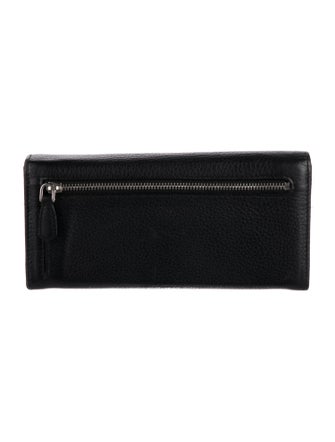 Prada Vitello Daino Leather Continental Wallet