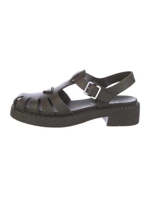 Prada Rubber Gladiator Sandals