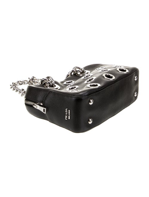 Prada Vitello Daino Leather Grommet Chain