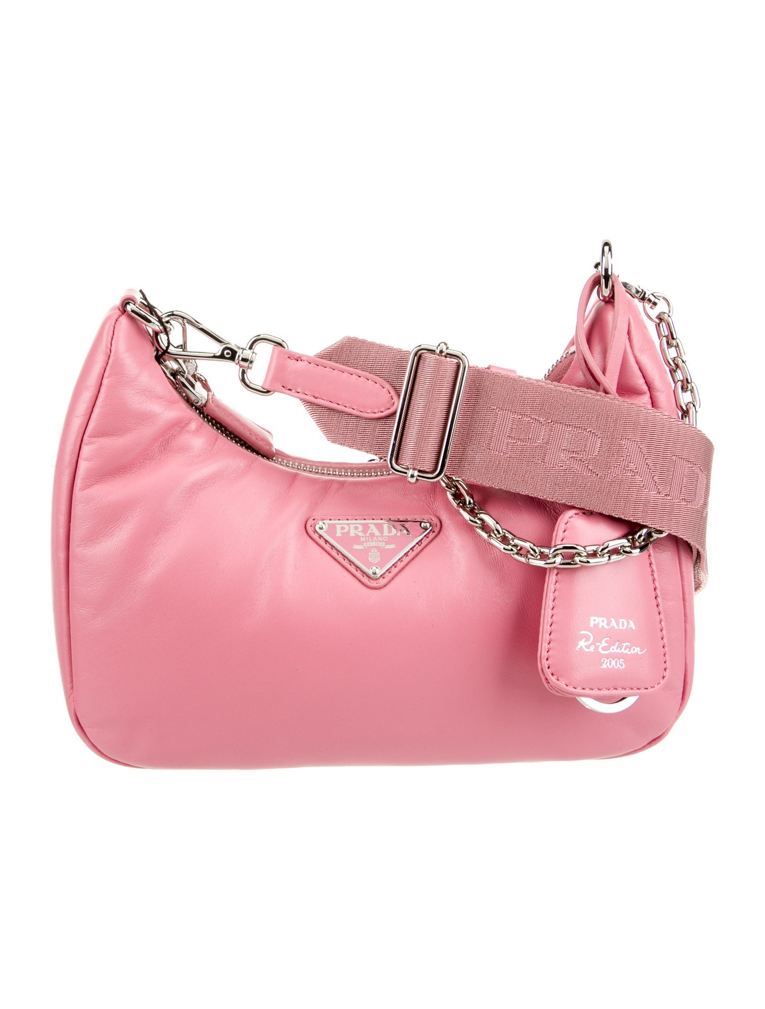 Prada Enameled Metal Triangle Re-Edition 2005 2022