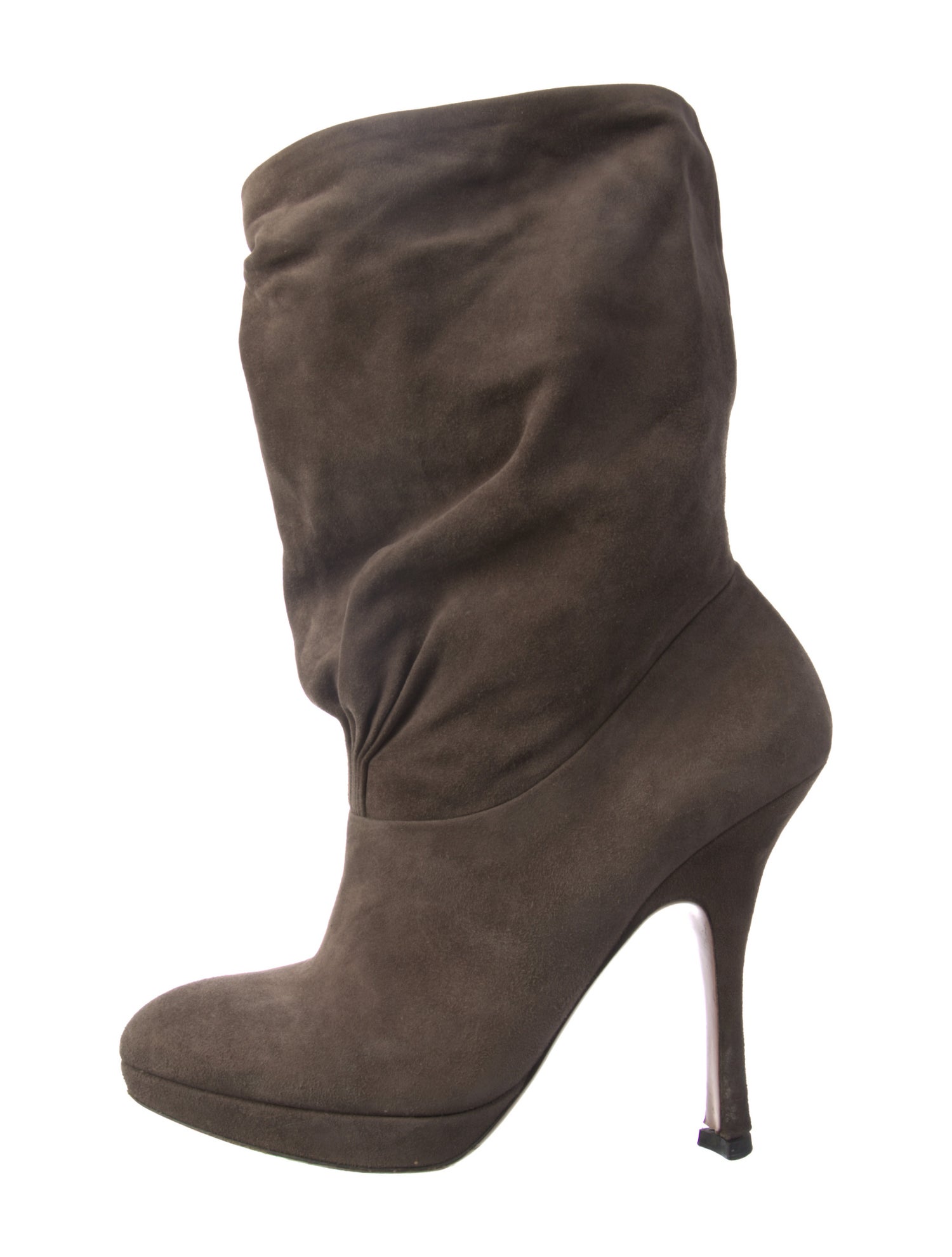 Prada Suede Slouch Boots