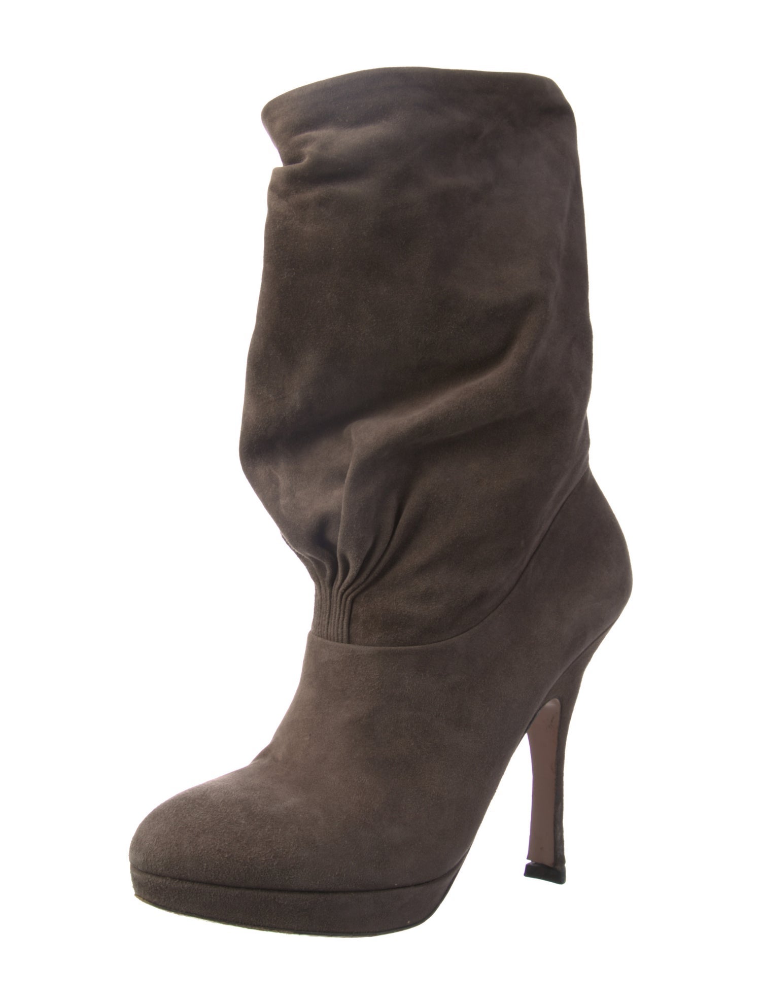 Prada Suede Slouch Boots