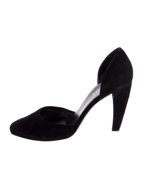 Prada Suede D'Orsay Pumps