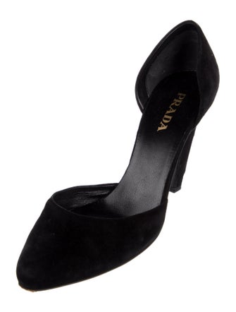 Prada Suede D'Orsay Pumps