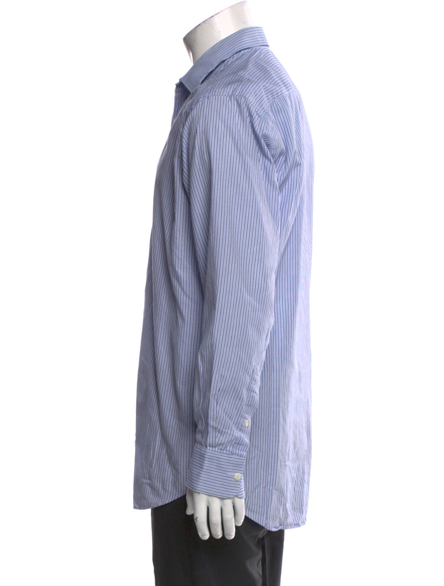 Prada Late 1990's - Early 2000's Striped Dress Shirt