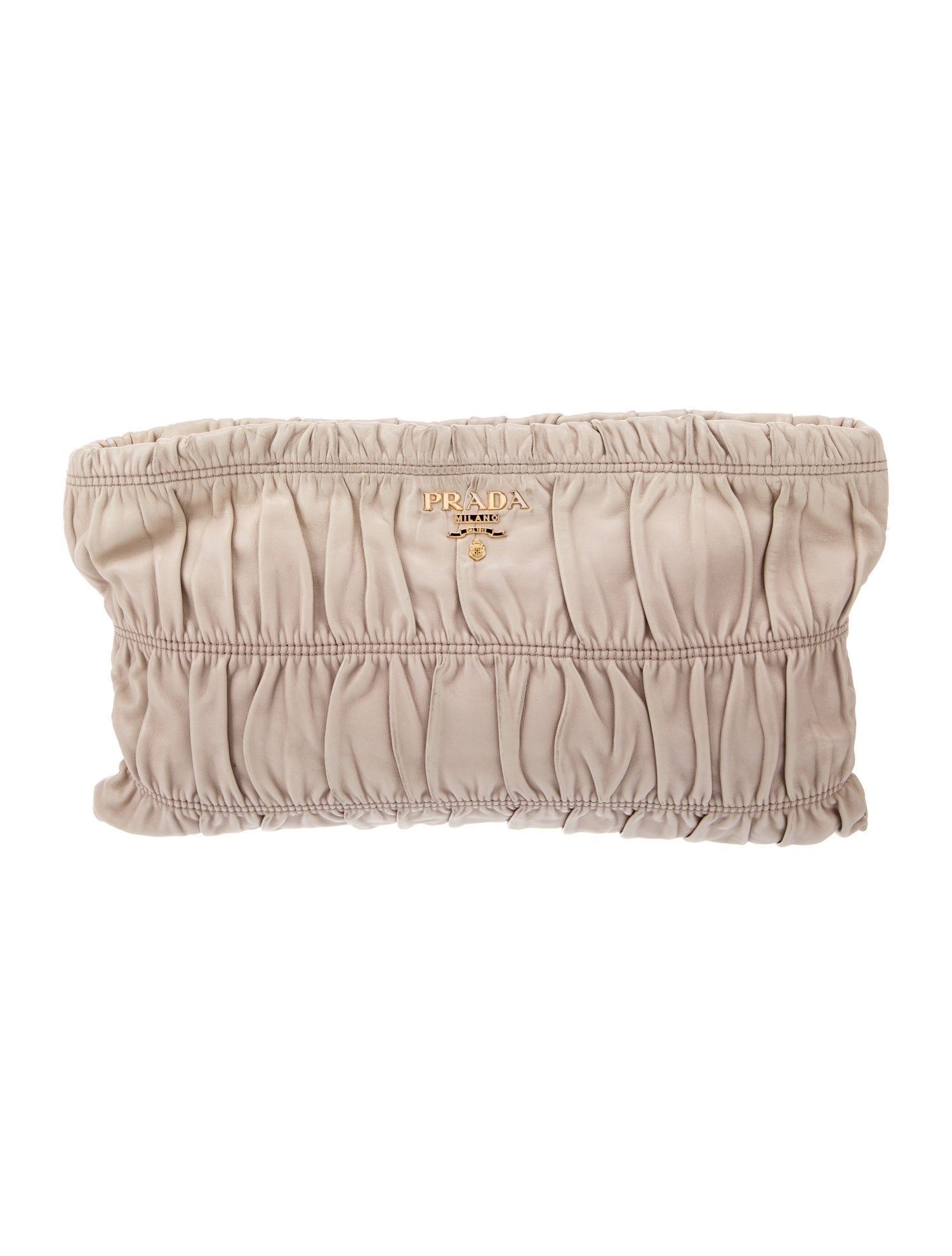 Prada Nappa Gaufre Leather Clutch