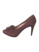 Prada Suede Bow Accents Pumps