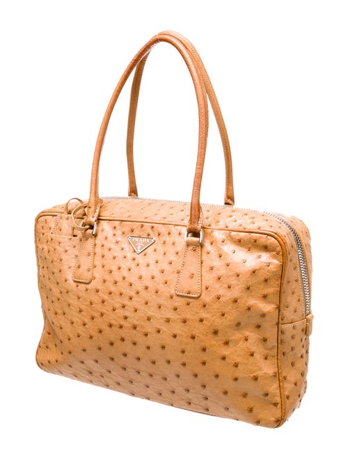Prada Ostrich Naplak Bauletto