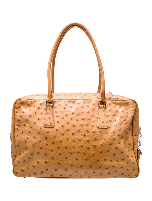 Prada Ostrich Naplak Bauletto