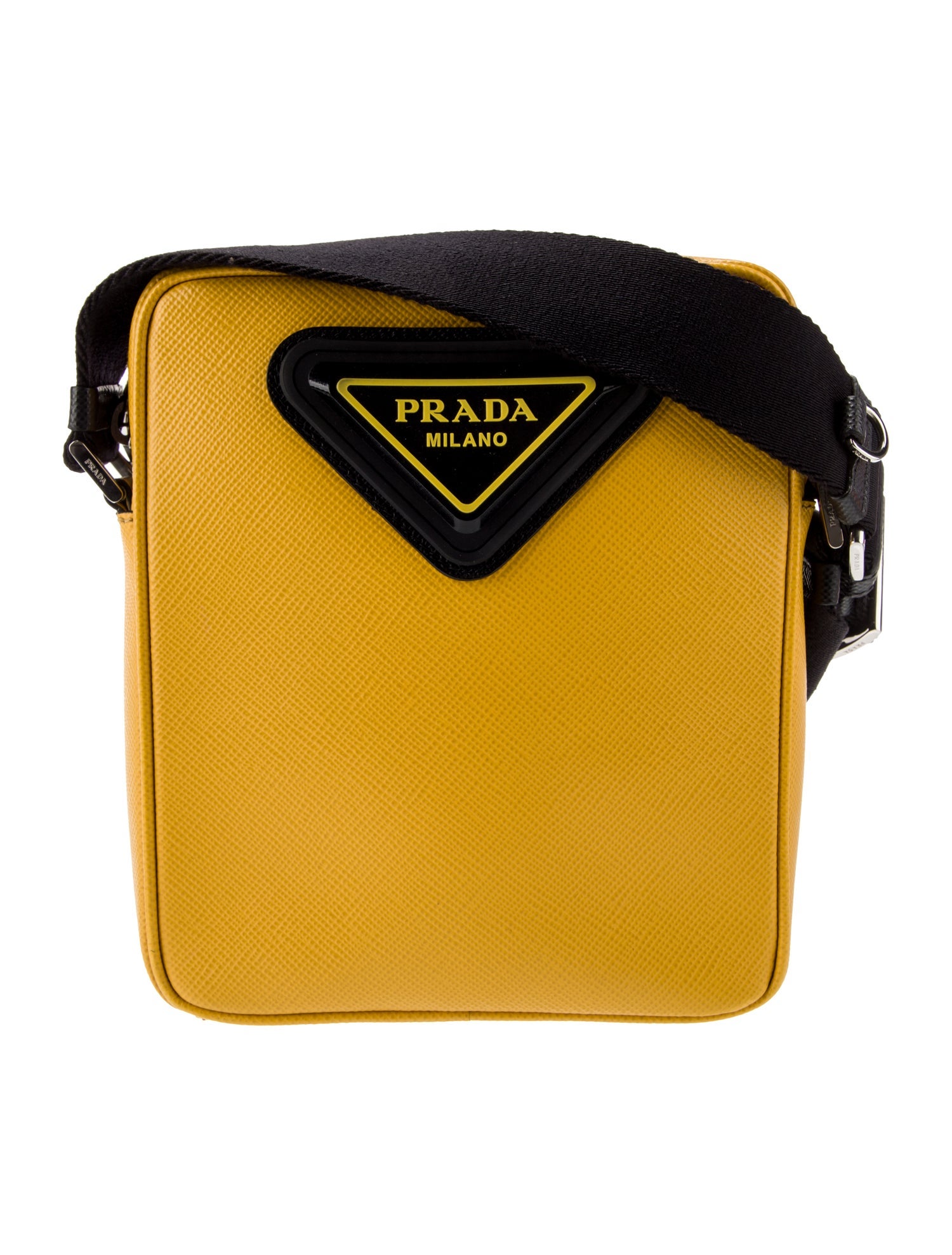 Prada Saffiano Cuir Leather Messenger Bag