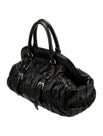 Prada Leather Top Handle Bag Vintage