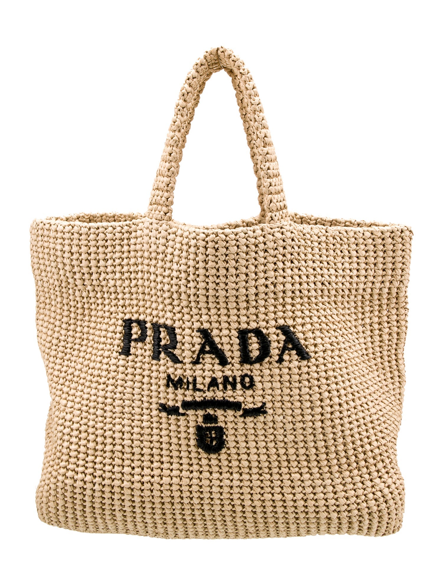 Prada Enameled Metal Triangle Tote
