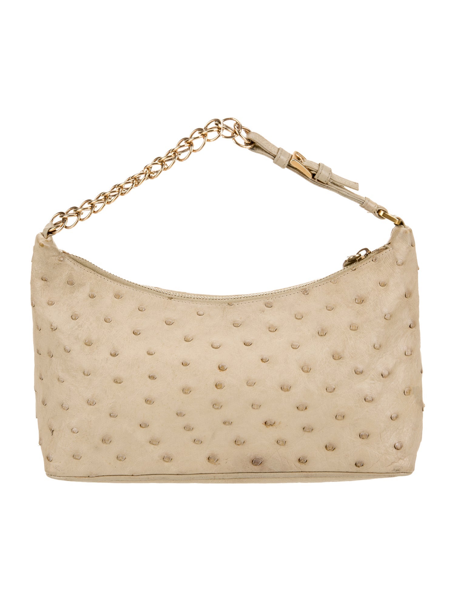 Prada Enameled Metal Triangle Catena