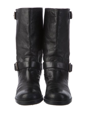 Prada Alligator Moto Boots