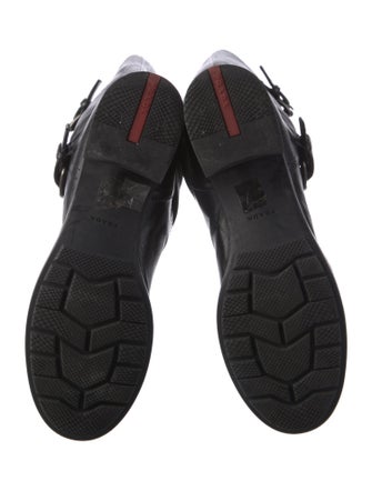 Prada Alligator Moto Boots