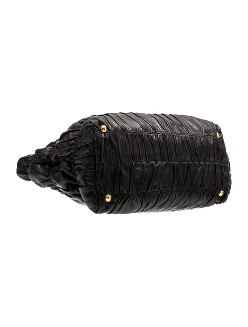 Prada Nappa Gaufre Leather Top Handle Bag