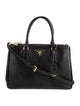 Prada Saffiano Lux Leather Galleria Double Zip