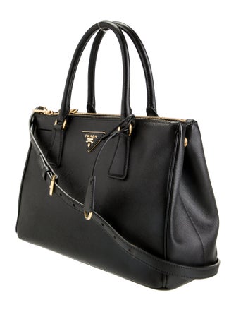 Prada Saffiano Lux Leather Galleria Double Zip