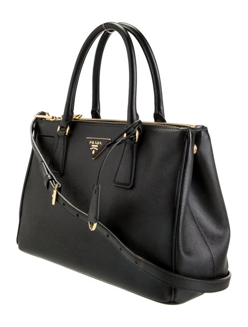 Prada Saffiano Lux Leather Galleria Double Zip