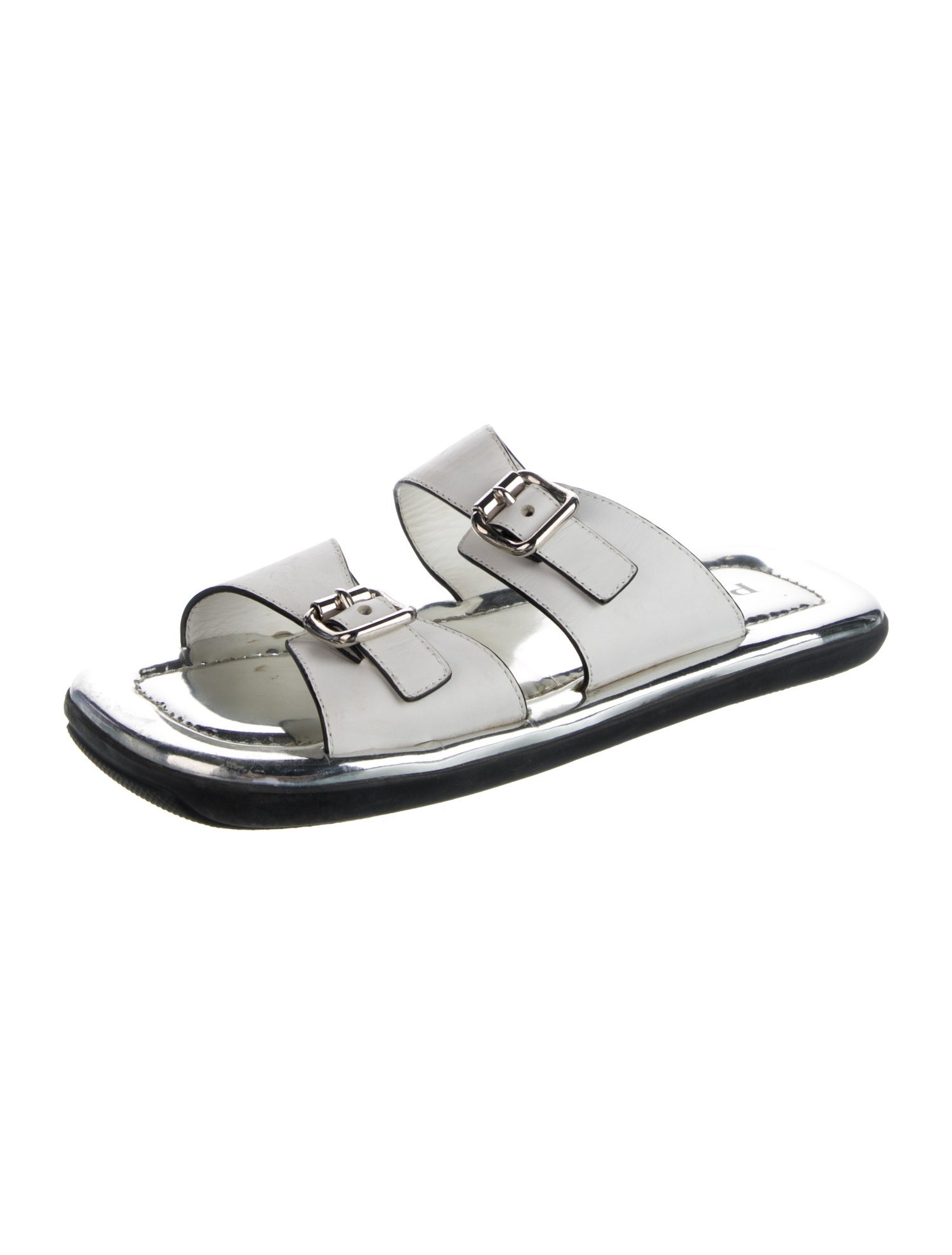 Prada Leather Slides