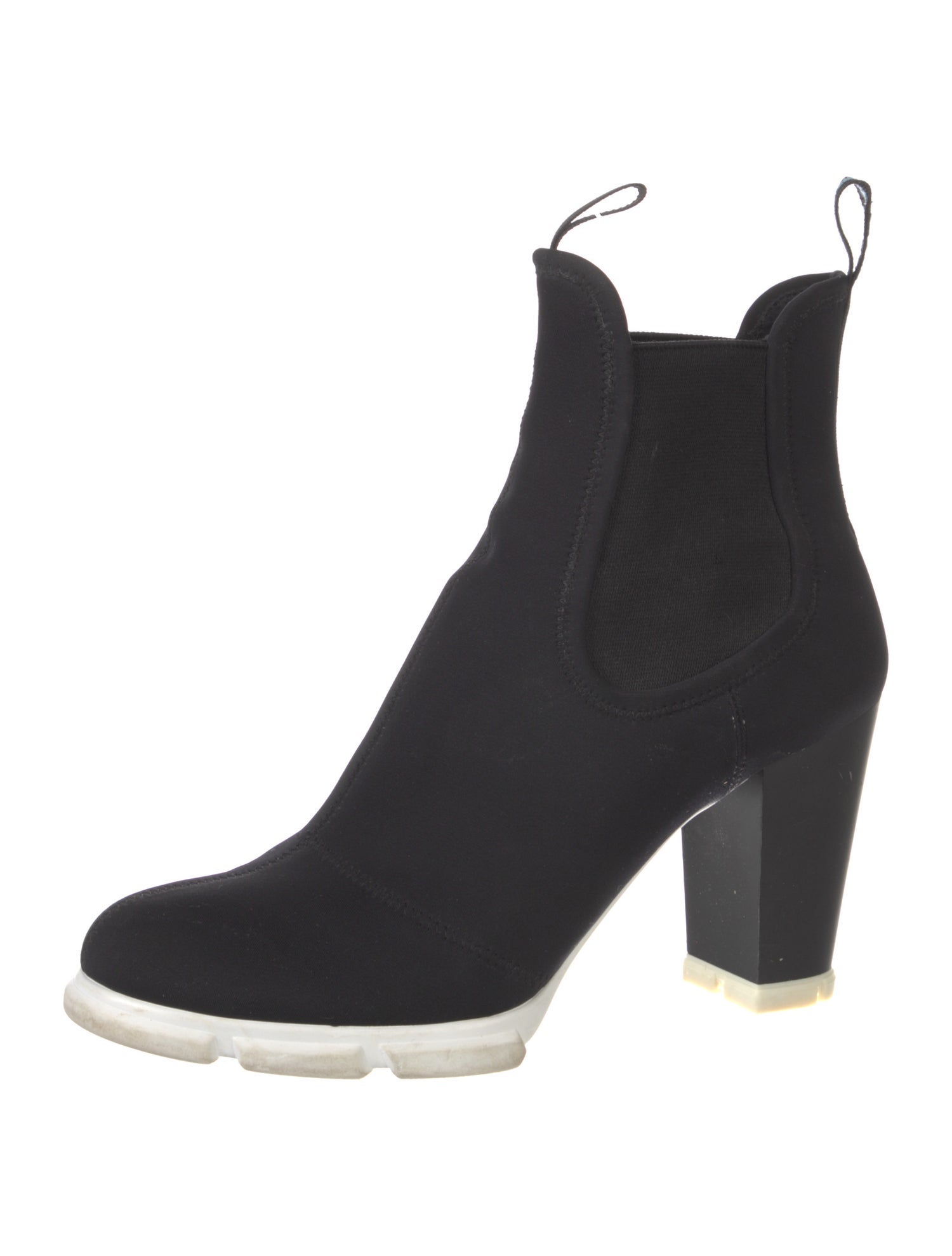 Prada Neoprene Chelsea Boots